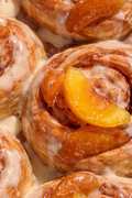 Peach Cobbler Cinnamon Rolls